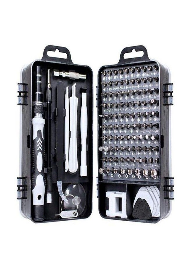 الكبريت مجموعة مفكات دقيقة متعددة الوظائف من سلفار 110 في 1، مجموعة رؤوس مفكات احترافية، مجموعة أدوات يدوية لإصلاح الإلكترونيات المغناطيسية - Image 1